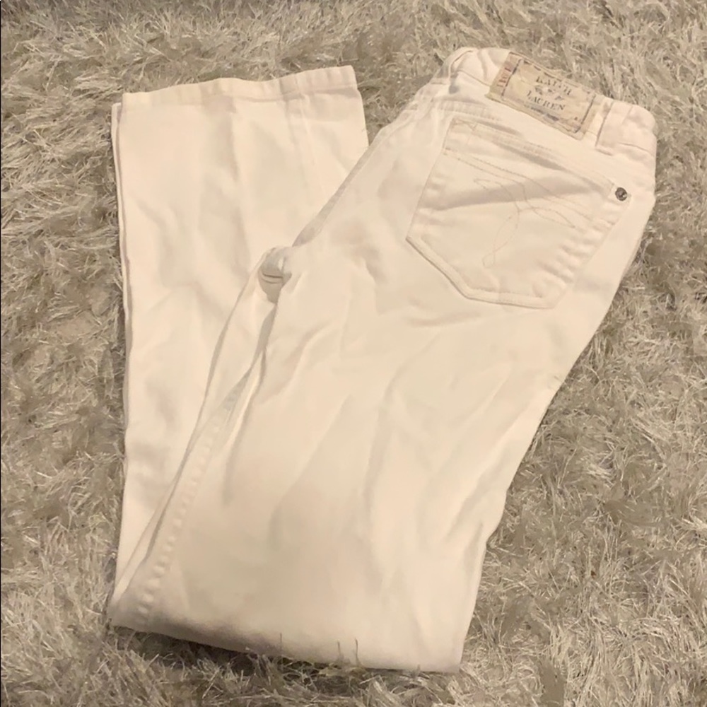 Ralph Lauren white jeans
